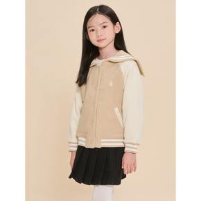 [20%OFF][BEANPOLE KIDS] 플리스 여아 칼라 야구 점퍼  베이지 (BI4841G04A)