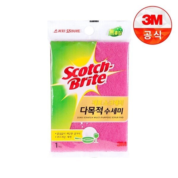 [3M]제로스크래치 패드수세미(중) 1입(흠집방지용)!