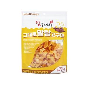 헬로도기 참 좋은 간식 그대로 말랑 고구마큐브 250g (강아지 간식) (S11530756)