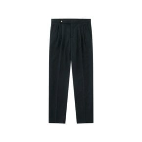 Essential Linen 2Pleats Easy chino (Navy)