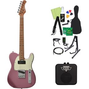 일본 바쿠스 기타0108 Bacchus TACTICSSTD/RSM Electric Guitar Beginner Set of 14 [With Mini