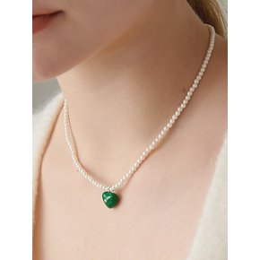 Charming Heart Silver Necklace In495 [Silver]