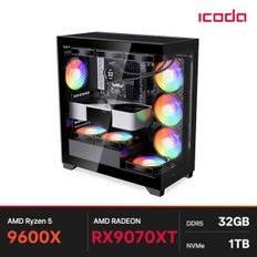 아이코다 추천사양 게이밍 조립PC (AMD9600X/32GB/1TB/RX9070XT)