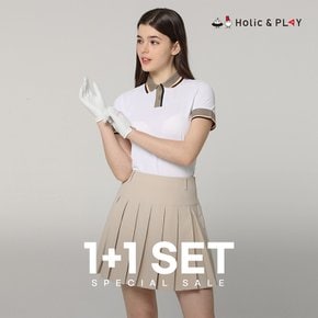 [1+1 SET] 여성 에센셜 티셔츠+세라 큐롯