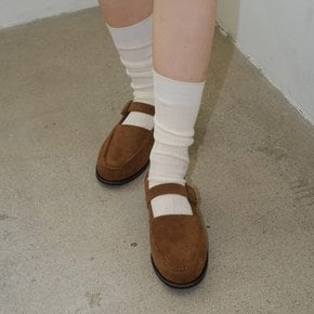 [최초가 89,000] 아이비 클래식 스웨이드 메리제인 로퍼 S23F136cm_camel