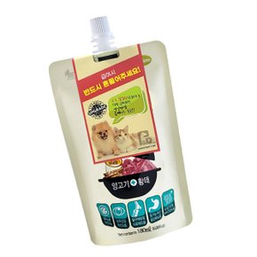 헬시브로스 프리미엄육수 양고기황태 180ml 강아지 고양이 보양식