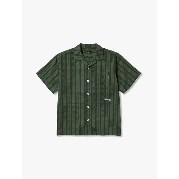 할리 스트라이프 셔츠  그린 HH16110051
