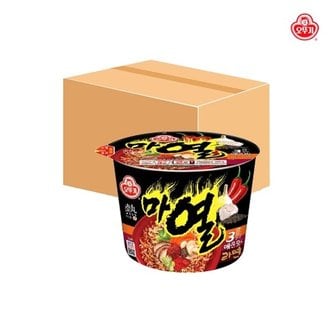  오뚜기 마열라면 컵라면 용기 105g x 12입 매운맛