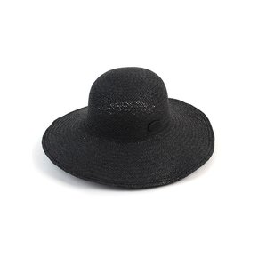 Summer Black Round Panama Hat 여름페도라