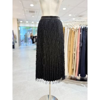 에고이스트 [부산점] 레이스 스톤 주름 스커트 EQ4JS013
