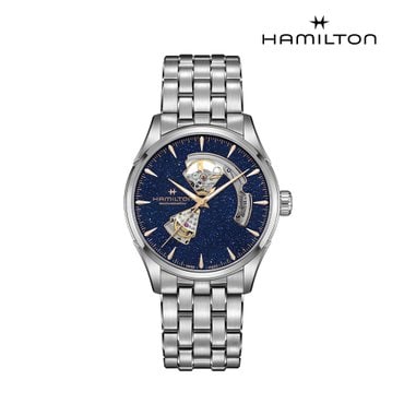 해밀턴 [공식] 재즈마스터 오픈하트 미드나잇 블루 42mm 브레이슬릿 H32705140