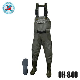에프원낚시 엑셀 해루질 계류낚시 갯벌 웨이더 가슴장화 OH-840