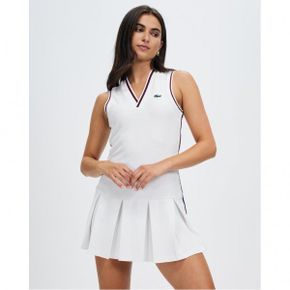 4182553 Lacoste Heritage Tennis Dress - White  Methylene