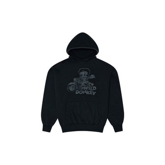 와일드동키 [와일드 동키] FW25 공용 베티 바이크 후디 FC BETTY BIKE DYED OLD BLACK