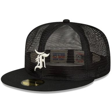 [해외] 825386 MLB 모자 x Fear of God Mesh 59FIFTY Black