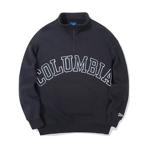 COLUMBIA ARCH OVER-FIT FLEECE HALF ZU SWEATSHIRTS 크라운네이비