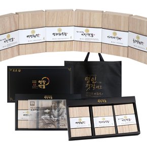 [이금선명인] 정성을 담은 젓갈 3종선물세트 (백명란젓400g+명태회무침400g+씨앗젓갈400g)/ 부직포 쇼핑백