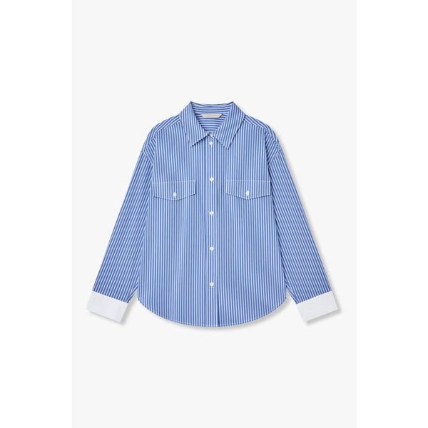 [파주점] 플랩 포켓 스트라이프 셔츠 7126160801