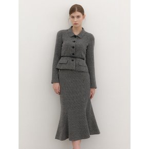 Raglan-Sleeve Jacket(벨트 제공) / Check(3Color)