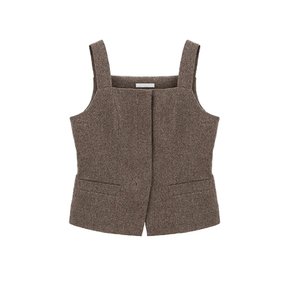 [최초가 69,900원][르포엠]프레아 울 블렌디드 헤링본 뷔스티에