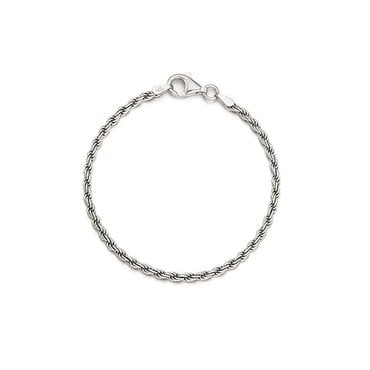 로이드 이태리체인 2.5mm 꼬임로프 실버 체인 팔찌 LLBS23446S