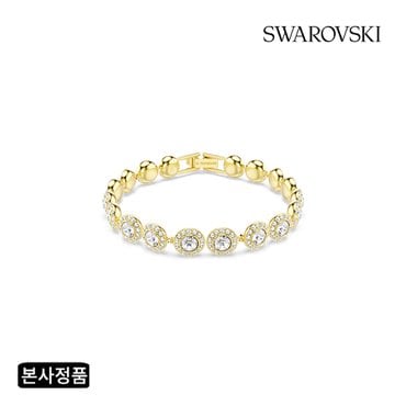 스와로브스키 [본사정품/쇼핑백증정] Angelic Tennis 골드 톤 팔찌M 5505469