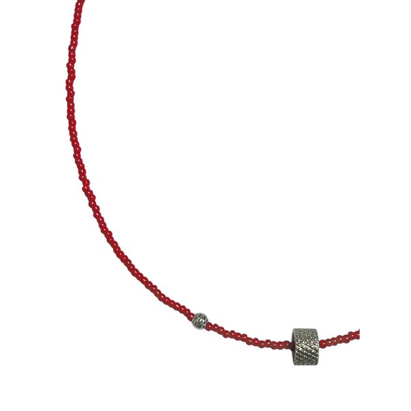 wander wheel necklace(red)