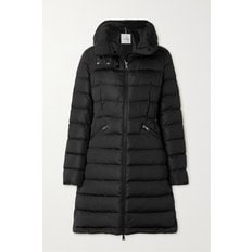 Flammette Hooded Quilted Shell Coat 블랙 45666037504745345