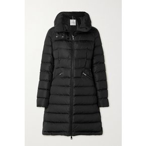 Flammette Hooded Quilted Shell Coat 블랙 45666037504745345