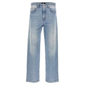 지씨디에스 Jeans FW23M35000155 Light Blue