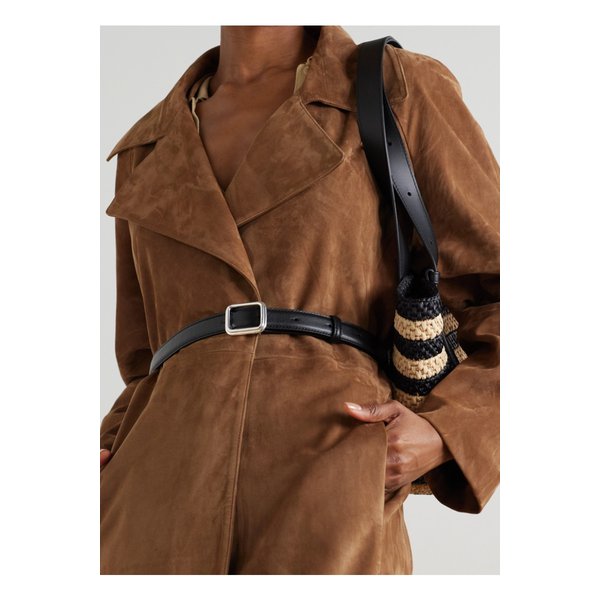 리에 스튜디오 더 조지아 와이드 가죽 벨트 블랙 46376663162892387