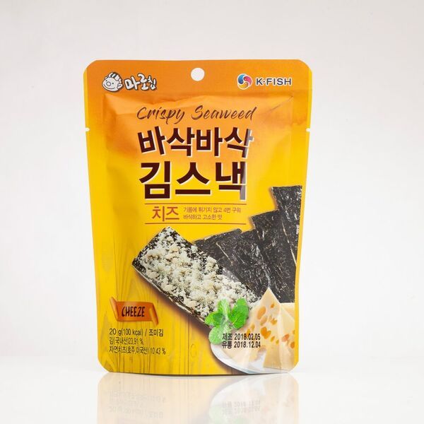 웰빙영양간식 어린이간식 안주 김스낵 치즈맛 6봉 / 김 간식 웰빙 식품 영양간식 맥주 - SSG.COM