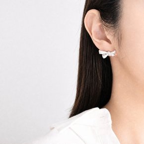 925Silver 럭셔리 리본 큐빅 귀걸이 OPHEE1624