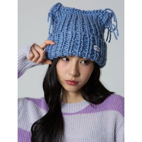 플라넷 캣 니트 비니 베이비 블루_Planet Cat Knit Beanie Baby Blue