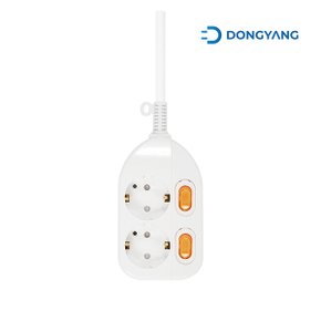 동양전자산업 2구 16A 개별스위치 멀티탭 DYM-SG2C-030 (3m)