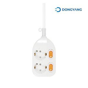  동양전자산업 2구 16A 개별스위치 멀티탭 DYM-SG2C-030 (3m)