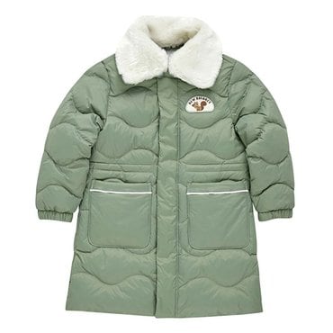 뉴발란스 아동패딩 키즈 TREE 카라 탈부착 퀼팅 다운자켓 NK9QC4301G-KHAKI P2312