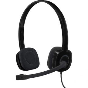 미국 로지텍 헤드셋 Logitech H151 Wired Headset Analog Stereo Headphones with Rotating Nois