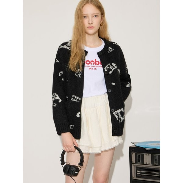 [파주점] 쥬크 주크 레터링 자카드 니트 가디건 V254KSL938