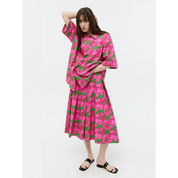 flower cotton flare sk (40s)
