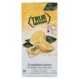  True Lemon crystallized lemon 트루레몬 레몬 쉐이크 레몬에이드 분말 100개입