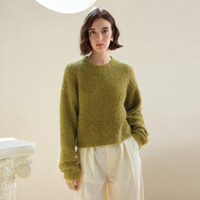 10/25 예약배송_YY_Cozy green knit top