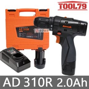 AD310R 충전드릴10.8V 2.0Ah*2개 20단 토크단 2단변속