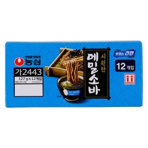 농심 메밀소바 127g X 12입