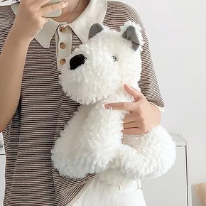 뽀송 강아지인형 34cm 동물 애착인형 인테리어 장식