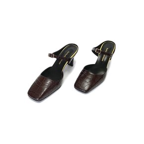 Ria strap heel (brown)