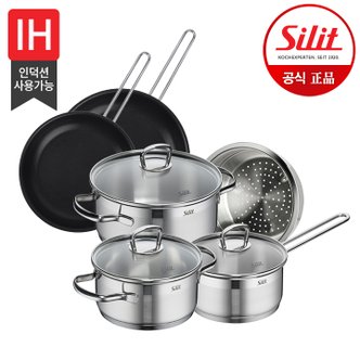 실리트 롬바르디아 스텐냄비+후라이팬 6종세트(16편수+16+20L+찜기+F/P24+28)