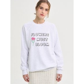 Flowers Must Boom Sweatshirt_Melange