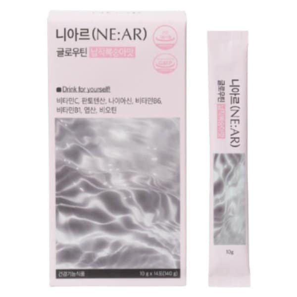 니아르 글로우틴 비타민C 글루타치온 피부 미백 14포