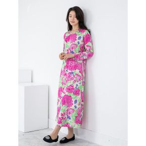 엄마옷 수국 면 원피스 홈웨어 MQG128650 마담 미시 중년여성 빅사이즈 할머니옷 .._P435532839